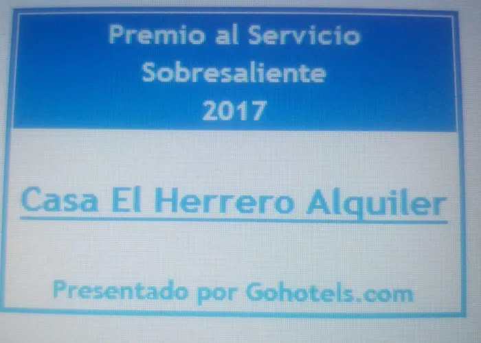 Casa El Herrero Alquiler Nyaraló *